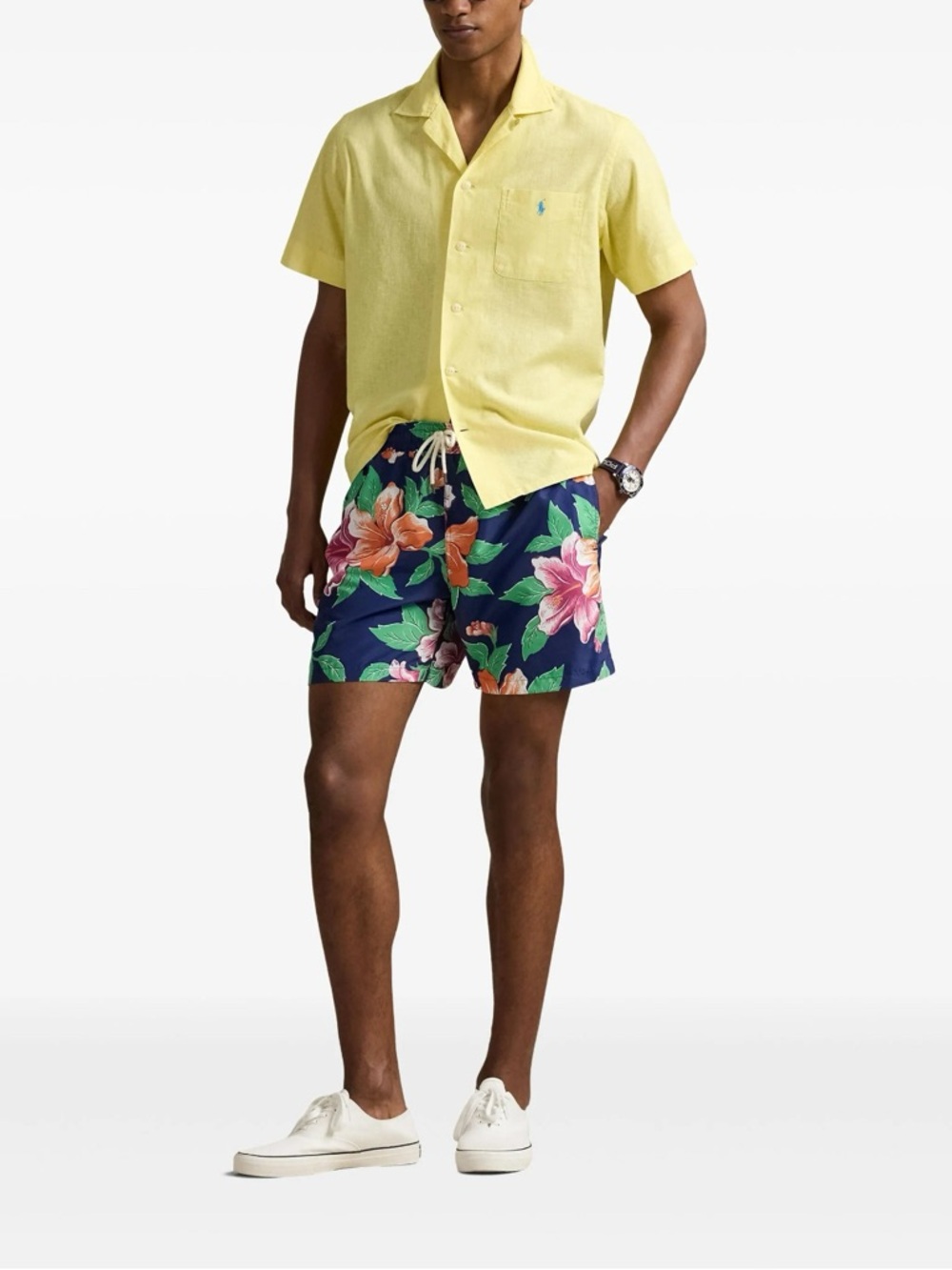 Polo Ralph Lauren floral-print swim shorts Orange & Pink Hibiscus 2XB 2TG